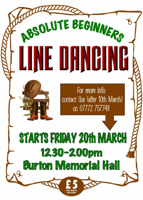Line-dancing - Absolute Beginners class from Fri 20 Mar 2026